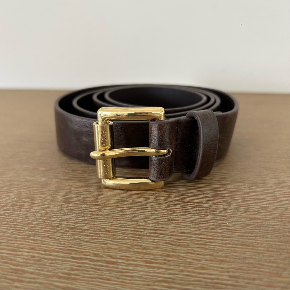 Michael Kors Women’s Brown Leather Belt - Size Small
